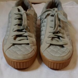 Skechers Street Mila Women's Quilted Gray Sneakers, 7.5